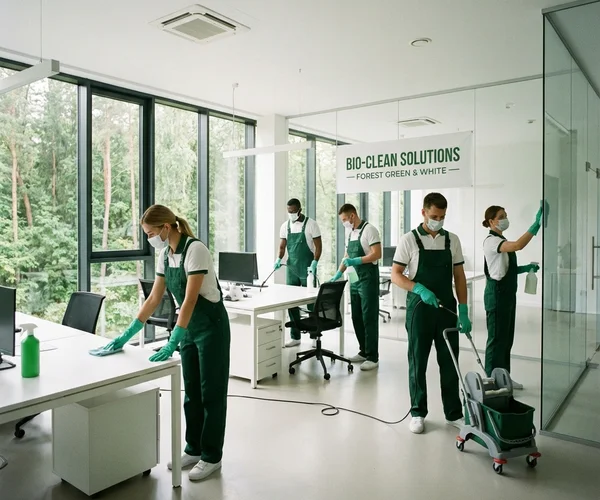 Équipe TREEVAS en intervention de bionettoyage